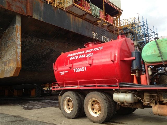 Shipping liquid waste